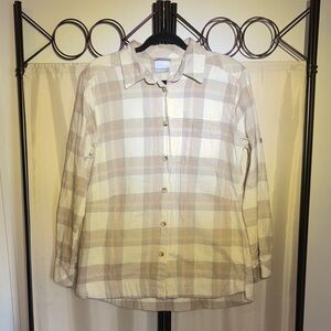 Plaid Button-Up Shirt